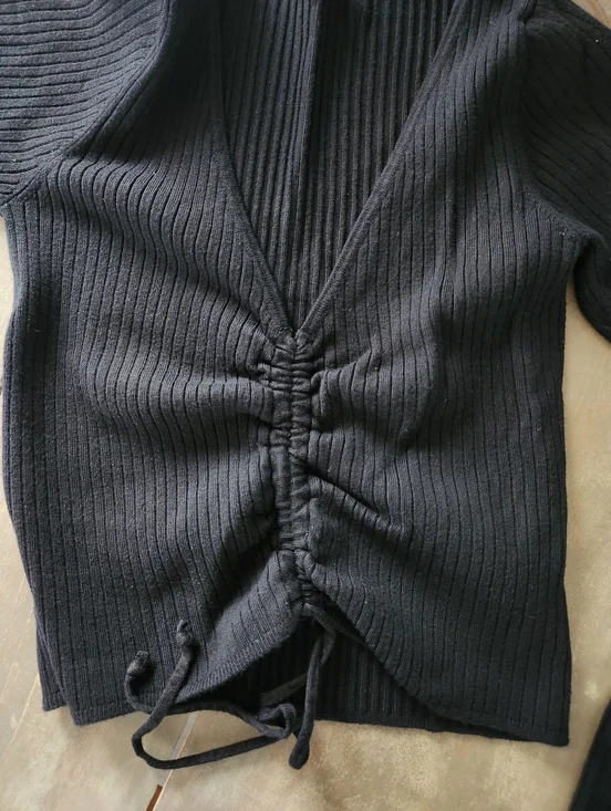 Dynamite Ribbed Long Sleeve Top - Size Small - Picture 5 of 11